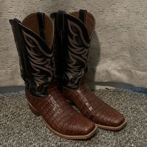 Men's Western Crocodile Pattern Boots